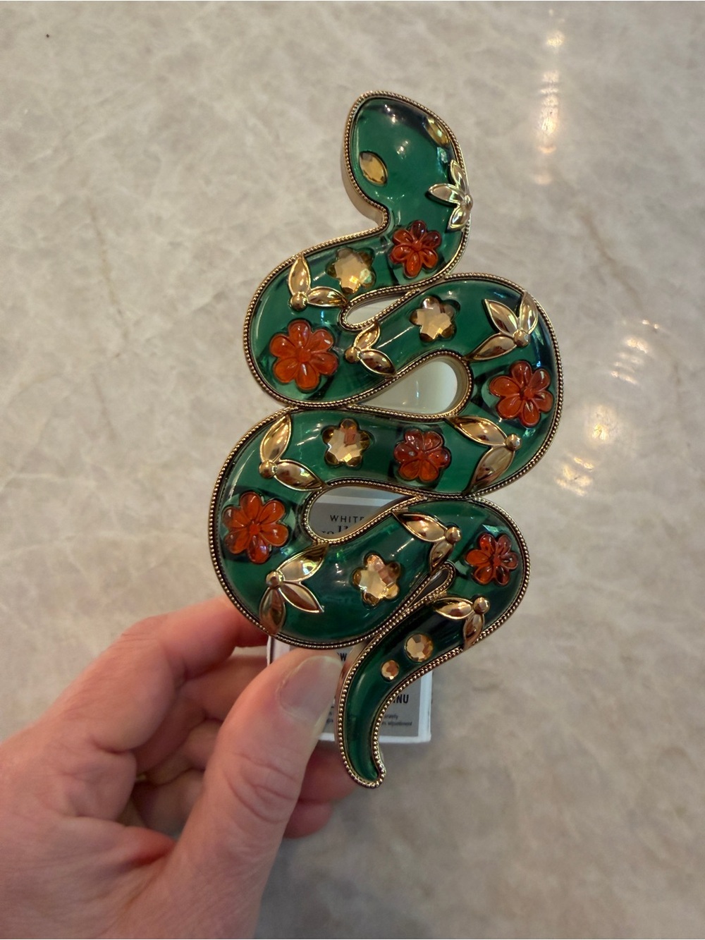 Bath & Body Works Wallflower Plug In Nightlight Control Scent Snake Green Floral